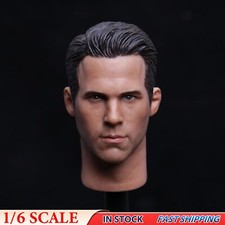 1/6 Ryan Reynolds heroes Man Head Sculpt Fit 12" Hot Toys Male Body Figure Mod