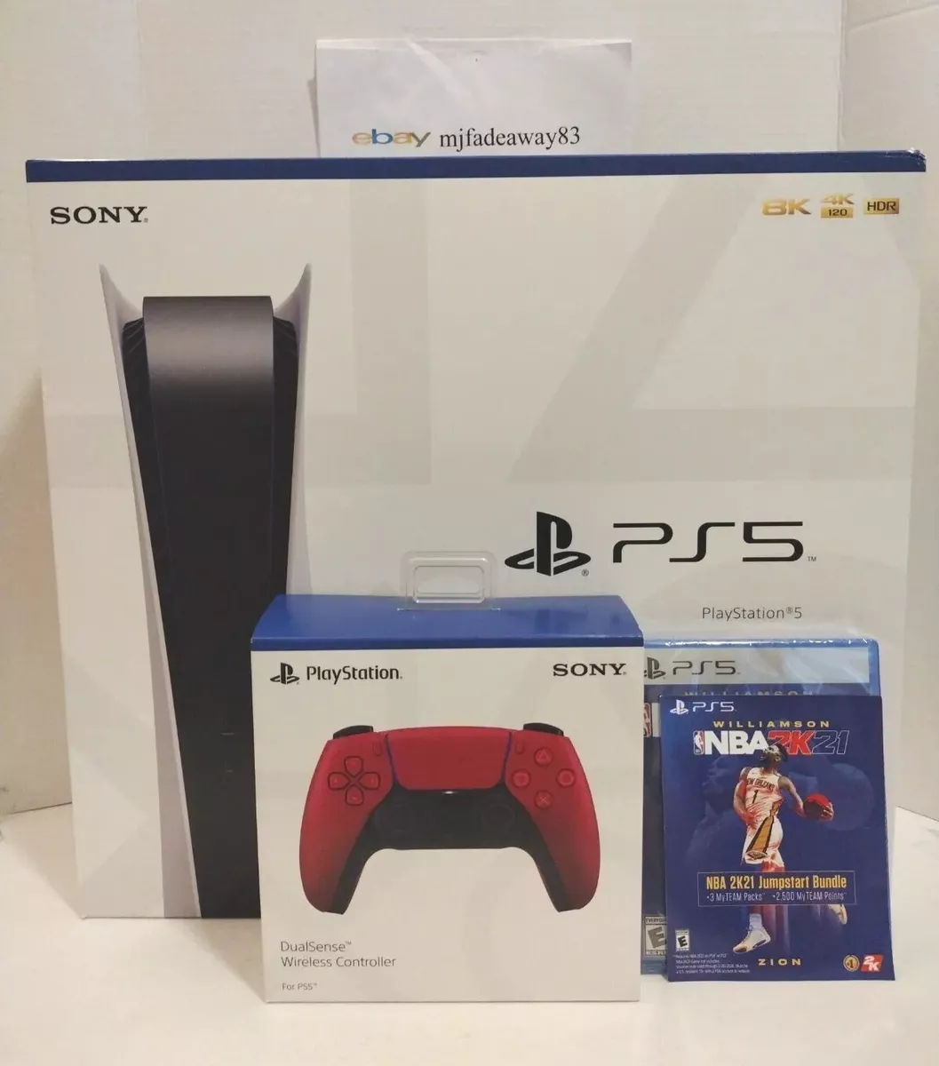 Sony Playstation 5 Disc Version Console with Extra White