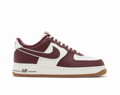 Nike Air Force 1 '07 LV8 Low Top Leather Sneakers Night Maroon/Sail DQ7659-102