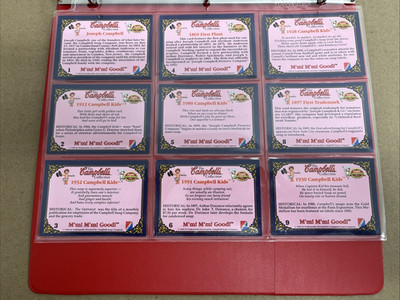 1995 The Campbell s Collection Trading Cards Full Set Of 72 Cards Campbells Kid