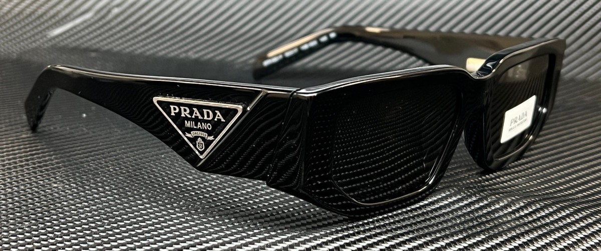 PRADA PR 09ZS 1AB5S0 Black Grey Men's 54 mm Sunglasses