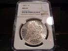 1883 MS64 Morgan Silver Dollar NGC Certified