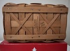 Longaberger 2002 Treats Basket-Plastic Liner, 2 Fabric Liners/Lid/Ceramic Tie on — photo 4