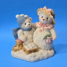 Cherished Teddies Christmas Frosty And Aurora 706884 - Winter - Snowbears A
