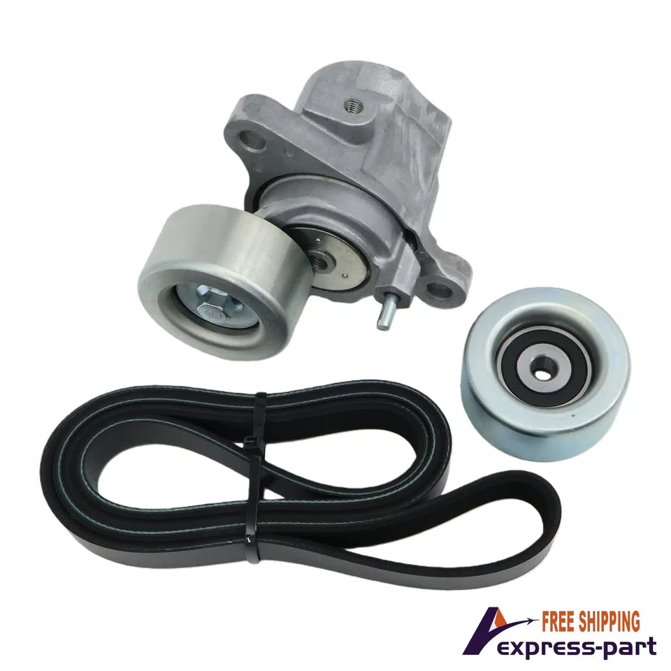 Drive Belt Tensioner &Pulley Kit For 16-2024 Toyota Camry Highlander Lexus 3.5L - Image 2 of 4