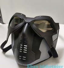 1/1 Winter Soldier Head Cover Mask  Glasses Prop Cosplay Rubber Wearable
