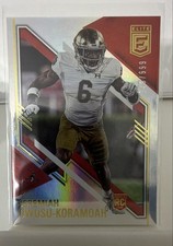 2021 Panini Donruss Elite - Rookies Jeremiah Owusu-Koramoah #161 /999 (RC)