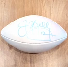 Jim Kelly Autographed 1990s Wilson NFL White Panel Football Signed