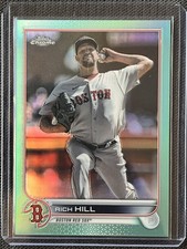 2022 Topps Chrome Update Rich Hill #USC184 Aqua Refractor /250 Red Sox Baseball
