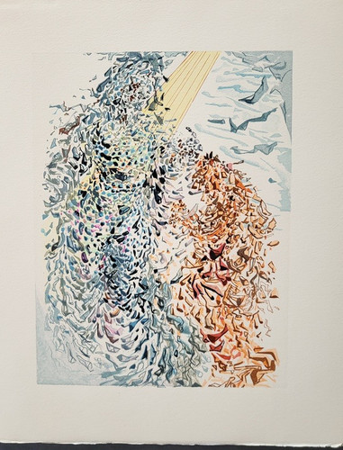 Salvador Dali Divine Comedy "Paradise 11"  Deluxe ed. OriginalWoodcut  1960