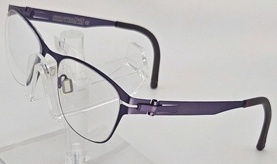OVO Optics 3533 Eyeglasses Purple Semi Rimless 47-17-135 EU Handmade Frames R7