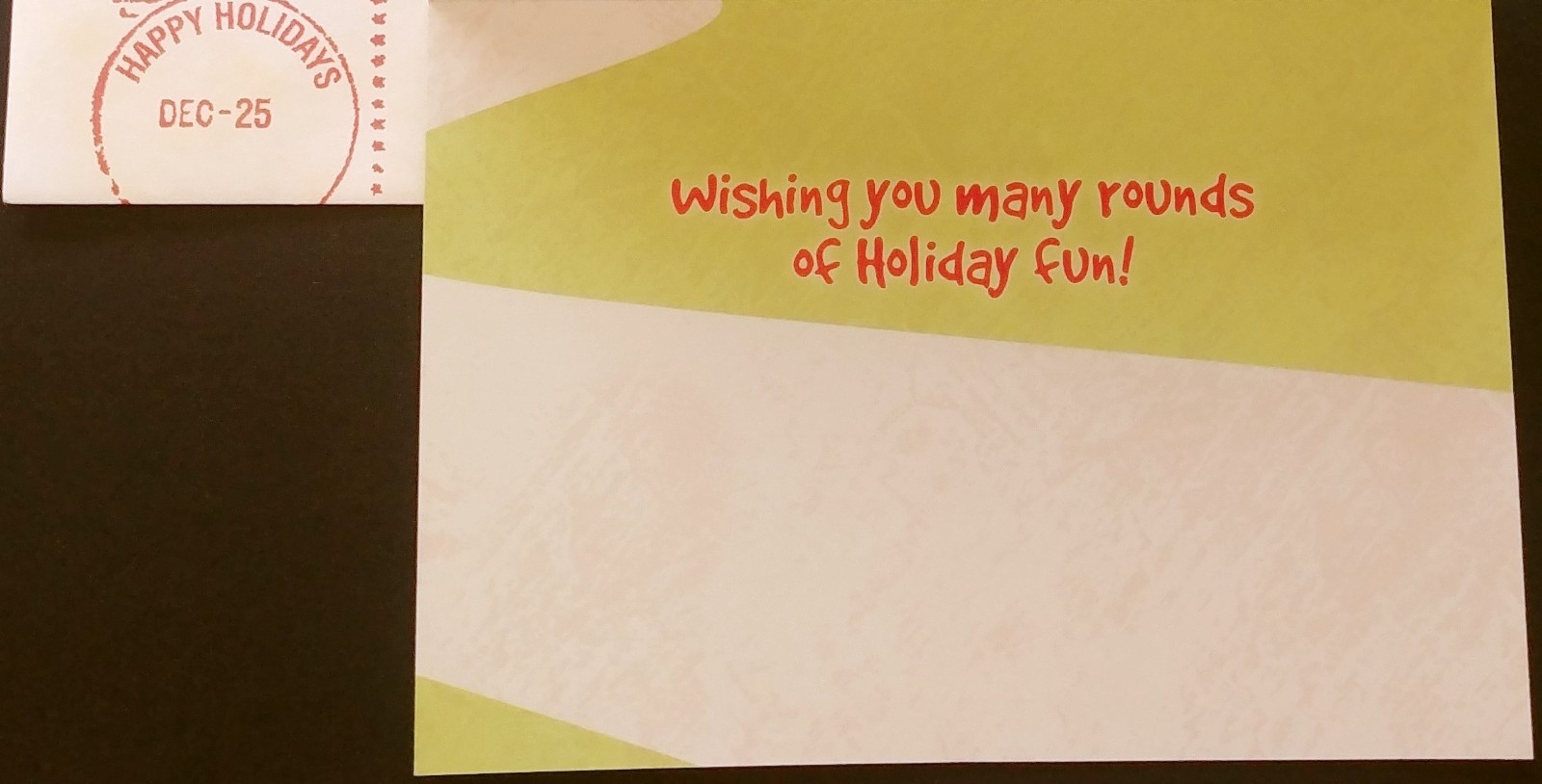 "Flamingo-Rolling", (3) Leanin Tree Christmas, New Yr Cards, New & (3) Envelopes