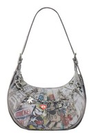 Desigual Mickey All Denim Shoulder Bag Schultertasche Tasche Denim Light Grey
