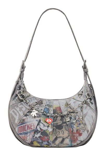 Desigual Mickey All Denim Shoulder Bag Schultertasche Tasche Denim Light Grey-image