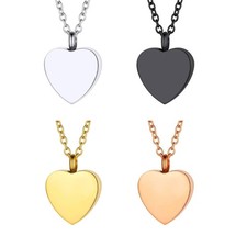 Memorial Cremation Urn Jewelry Heart Pet Cremation Jewelry Ashes Necklace