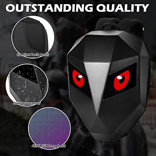LED Motorcycle Backpack, LED Backpack, Programmab… - image 4