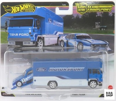 1/64 Diecast Auto Ford Capri GR5 Fleet Flyer Hot Wheels Team Transport