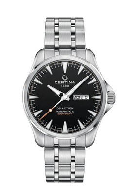 Certina DS Action Day Date Powermatic80 Black Dial C032.430.11.051.00 Swiss Made