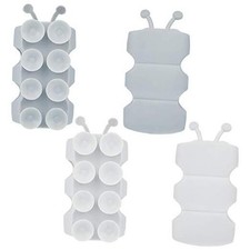 4 Pieces Silicone Shower Head Holder Universal Relocatable Silicone Shower