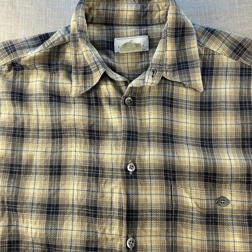 Ermenegildo Zegna, Ermenegildo Zegna Vintage Made in Italy Men's Plaid Button Down Cotton Shirt~M