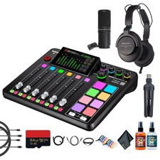 RODE RODECaster Pro II  Headphones  Podcast Microphone  64GB Micro SD  More