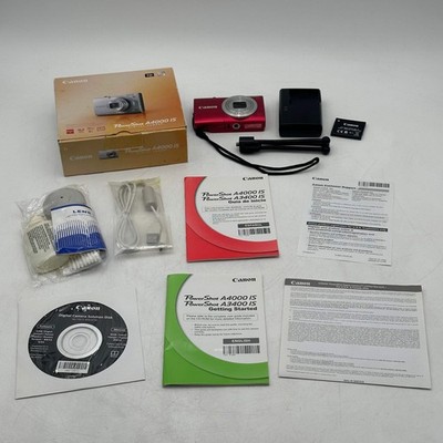 Canon EOS 4000 IS Digital Camera red