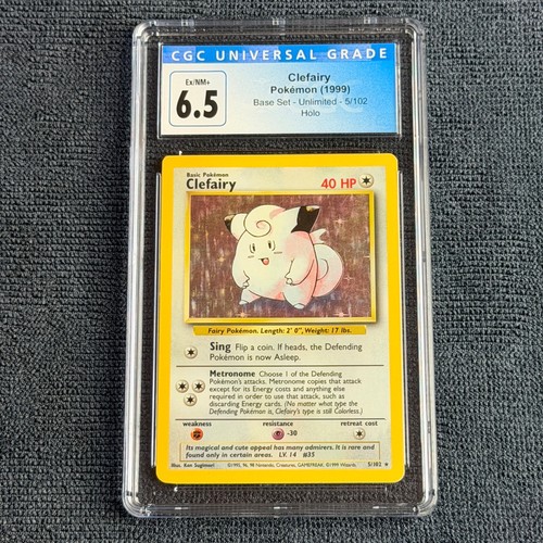 Clefairy graded CGC 6.5 for sale on eBay