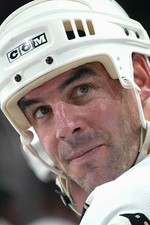 John LeClair Pittsburgh Penguins skates at the NHL game with- Ice Hockey Photo 1