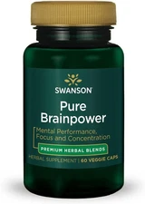 Swanson Pure Brainpower Brain Health Cognitive Memory 60 Count (Pack of 1) 