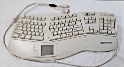 NUForm By Adesso Ergonomic Keyboard W/ Touchpad PCK-303T  AT/ 9pin Serial Works
