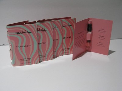 The Phluid Project Transcend Eau de Parfum Samples . Lot of 5. 0.1 fl. oz. each