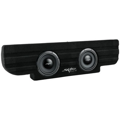 NEW SINGLE 10'' 1000W LOADED SUB BOX FOR 1999-2016 CHEVY SILVERADO CREWCAB NON-HD