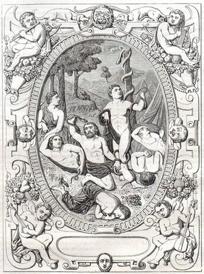 ZERSTÖRUNG DER ISRAELITEN 1854 Bernard Palissy ANTIKER DRUCK
