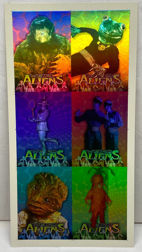 1997 Lost In Space TV Show Weird Aliens UNCUT Sheet 6-Card Panel A1/6 - A6/6
