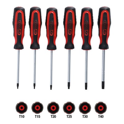 KS Tools ERGOTORQUEplus Schraubendreher-Satz 6-tlg. Torx