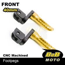 BOB 40mm Lower Rider Footpegs GOLD For Triumph Sprint ST 05 06 07 08 09 10