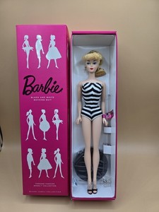 3 Poupées Barbie Black Label – Chic Black & White Avec Accessoires Luxe, Mattel, Occasion TBE