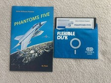 Phantoms Five Apple II 5.25 Floppy Disk w/ Manual Sirius Software 1980