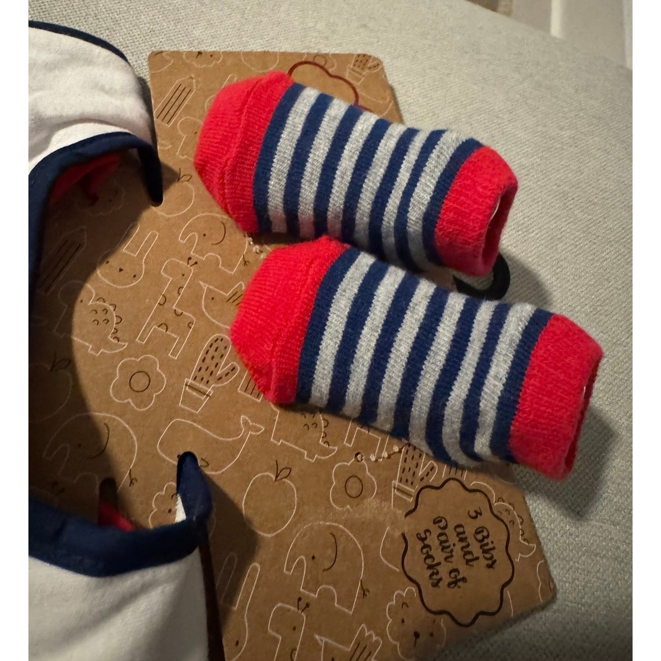 Baby Essentials Patriotic Bib & Sock Set – NWT | 0-6 Months