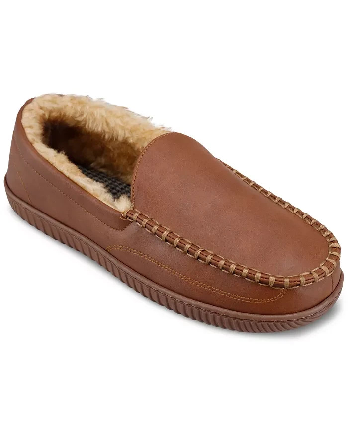 Haggar Mens Smooth Venetian Indoor Outdoor Slipper in Tan Size Medium 8-9 4890₽