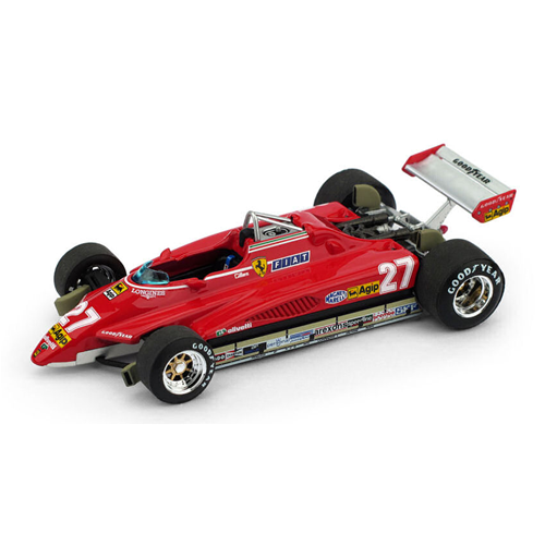 Ferrari 126 C2 G.Villeneuve 1982 N.27 Brazil Gp 1:43 LIM.250 Brumm Formula 1 -D--image