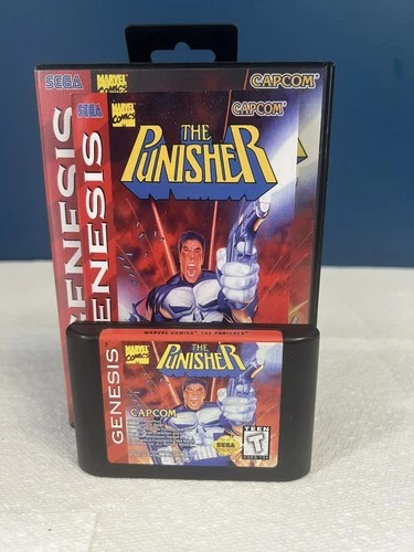 Punisher (Sega Genesis, 1994) Authentic Cart CIB