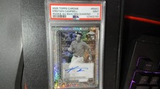 2025 Topps Chrome - Rookie Auto Kristian Campbell #RA-KC B&W Mini Diamond
