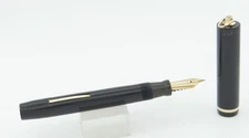 Sheaffer 3-25 Black & Gold Ringtop Fountain Pen - 1920's - 14kt 3-25 Fine Nib