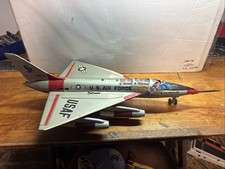 Marx USAF Jet U.S. Air Force B-58 Hustler Louis Marx tin Rare, Runs Well