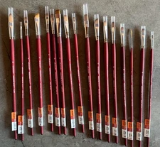 Princeton Velvetouch Acrylic Paint Brushes! Lot of (17) NEW!