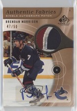 2005-06 SP Game Used Edition 47/50 Brendan Morrison #AAP-BM Patch Auto 0uj7