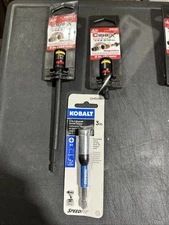 1 Malco C-rhex Clean Rev 1/4 & 5/16 Magn 6”, And 1-2”+ Kobalt Drywall Setter 3” 
