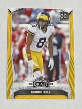 2023 Leaf Draft Football Gold Parallel - Ronnie Bell - Michigan Wolverines