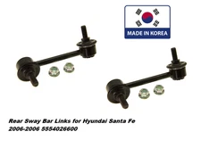 2Pcs Stabilizer Bar Link for Hyundai Santa Fe 2003-2006 Rear Left and Right Side